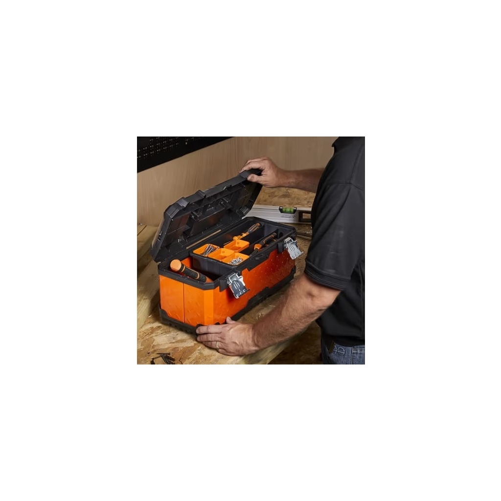 Caisse à outils de la marque Magnusson - Coloris orange et noir