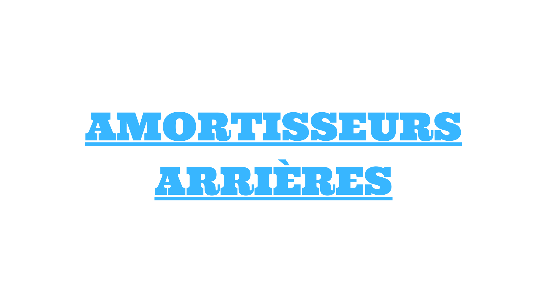 AMORTISSEURS ARRIÈRES