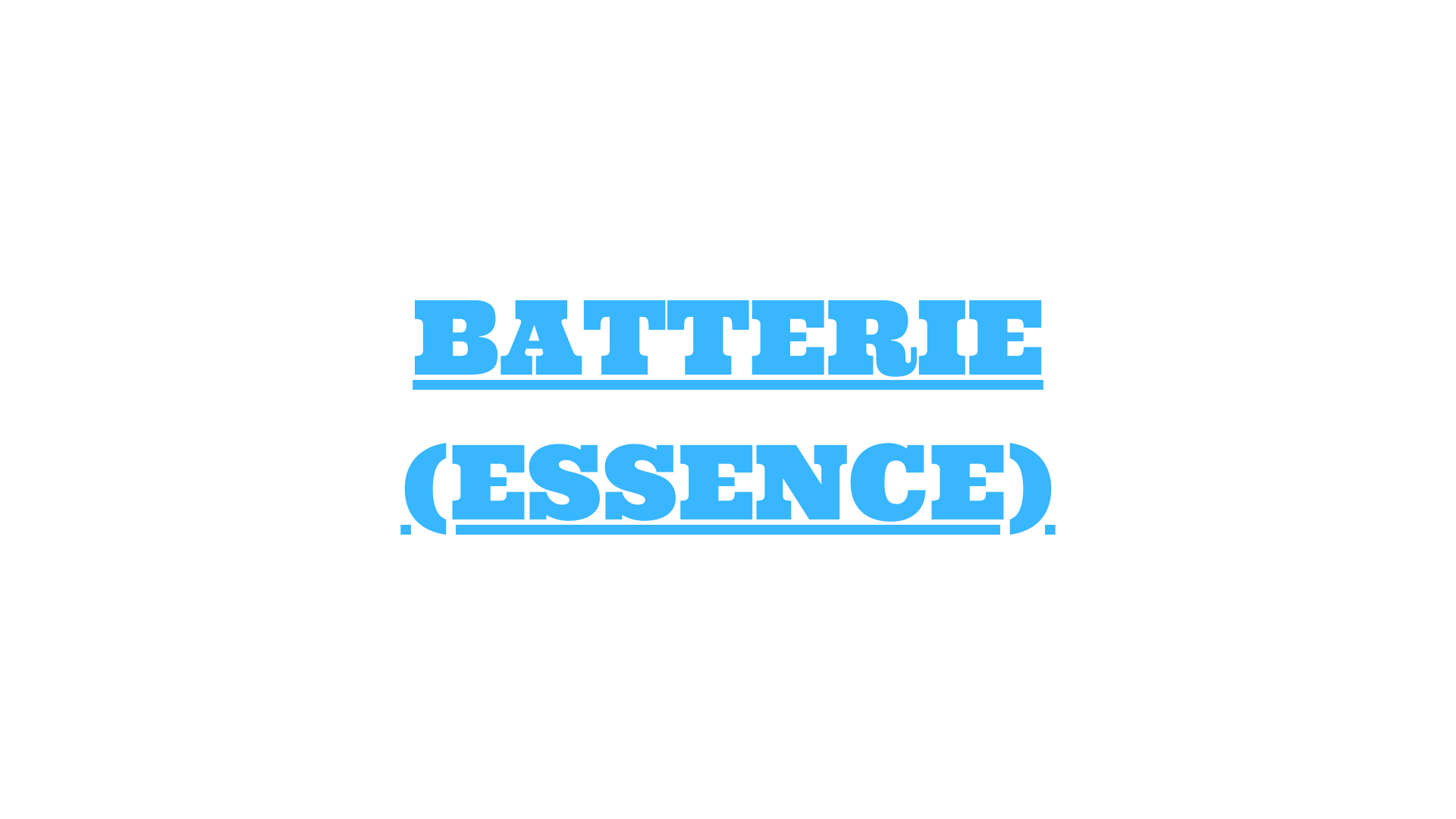 batterie essence