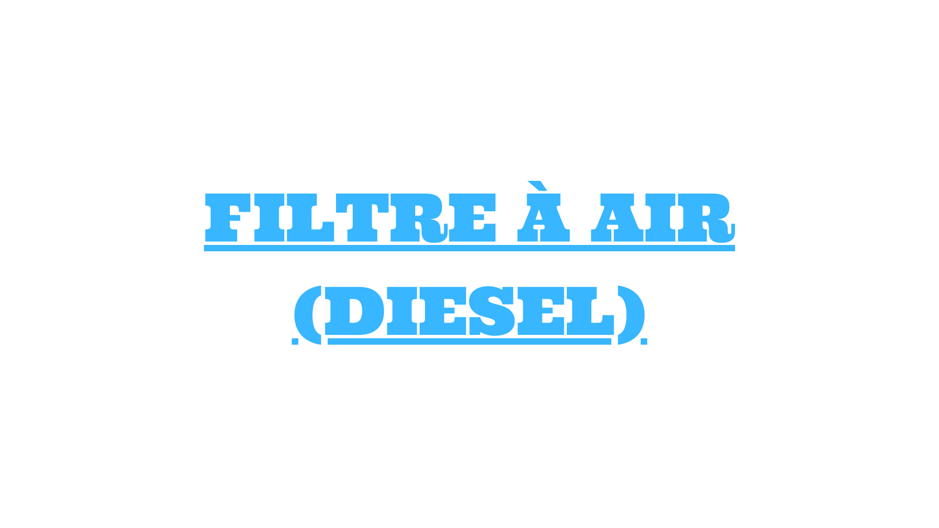 filtre a air diesel