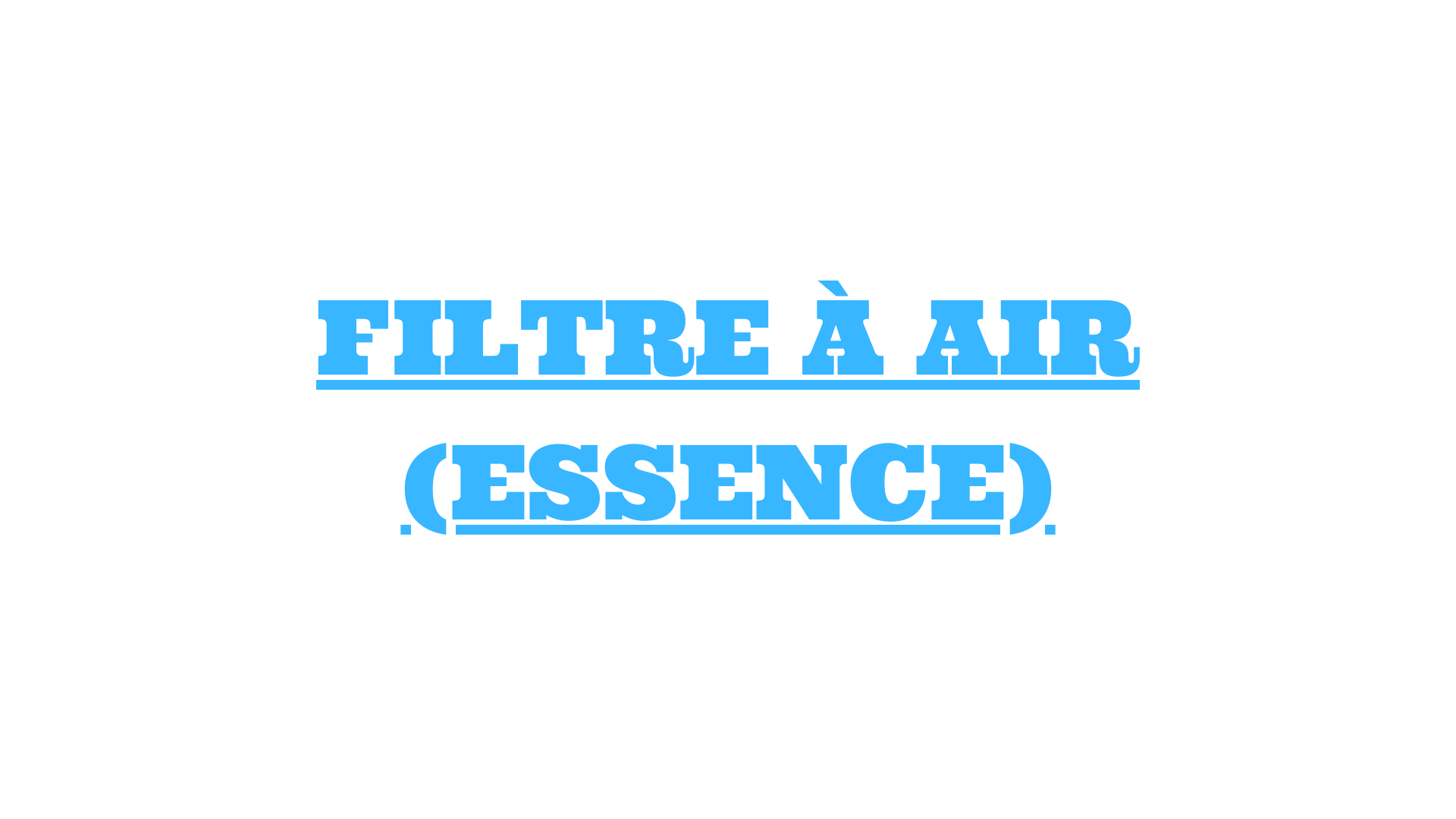filtre a air essence